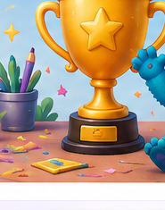 Golden trophy